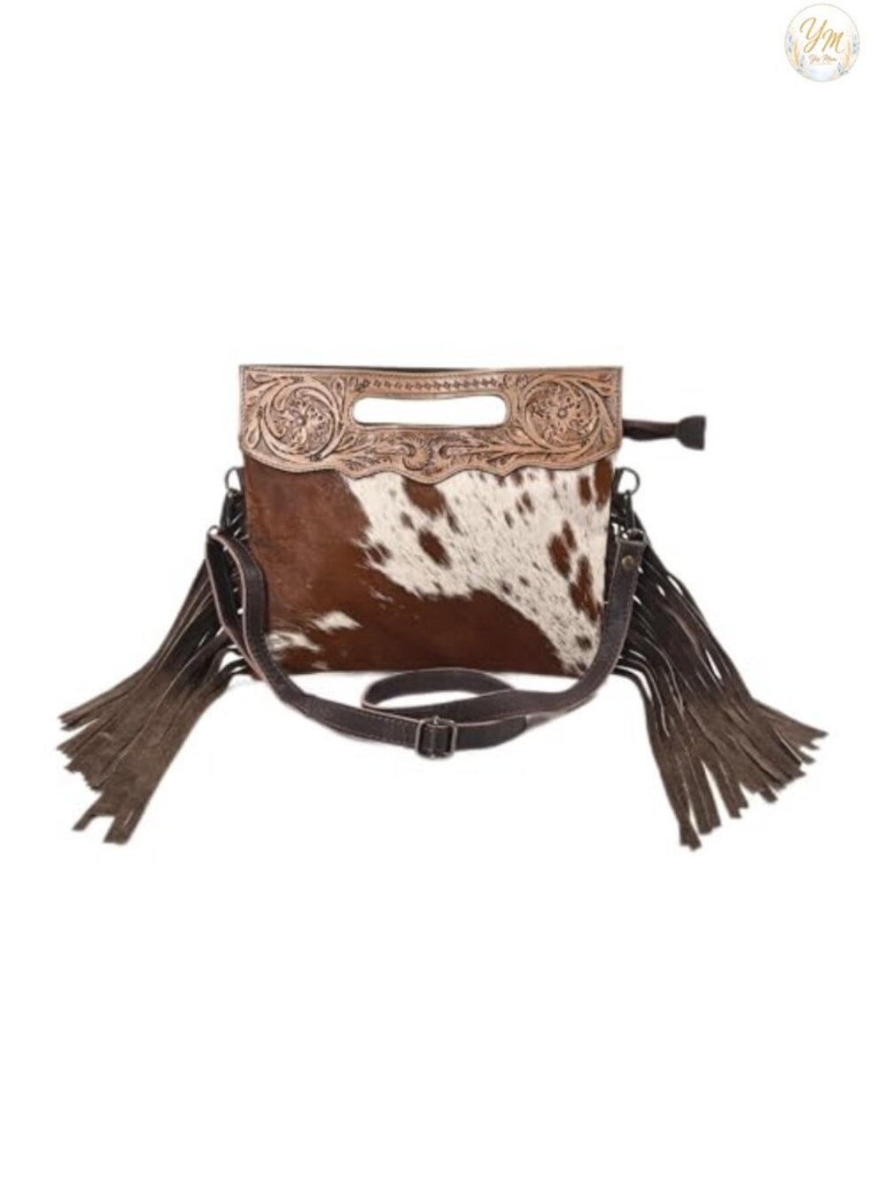 Women's Cowhide Leather Crossbody Sling Bag Adjustable Detachable Strap